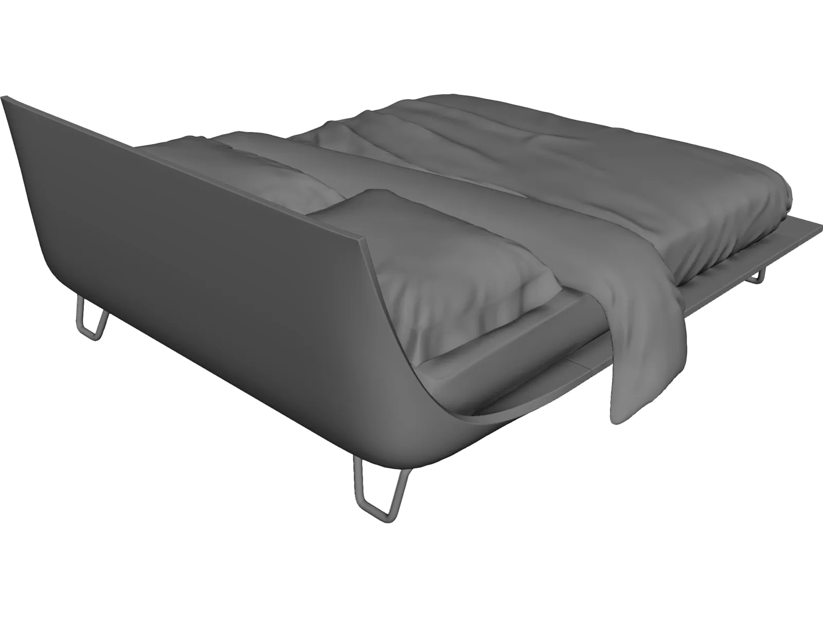 Bed 3D Model main preview