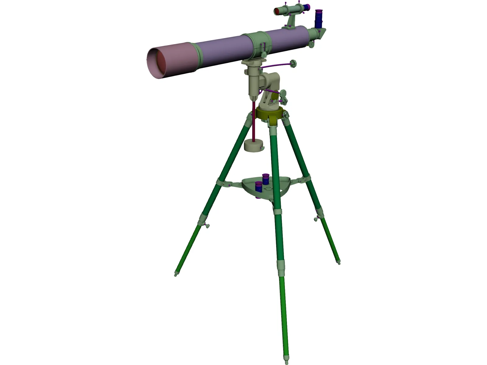 Bresser R-80 Telescope 3D Model main preview