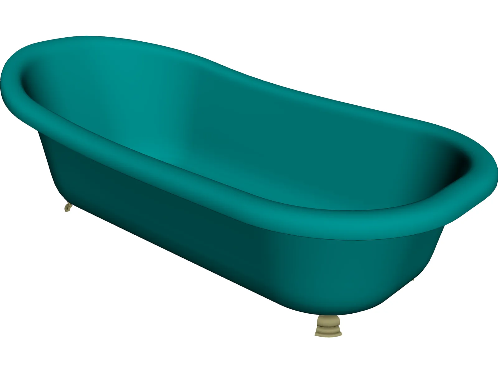 Bathtub Free Standing 3D Model main preview