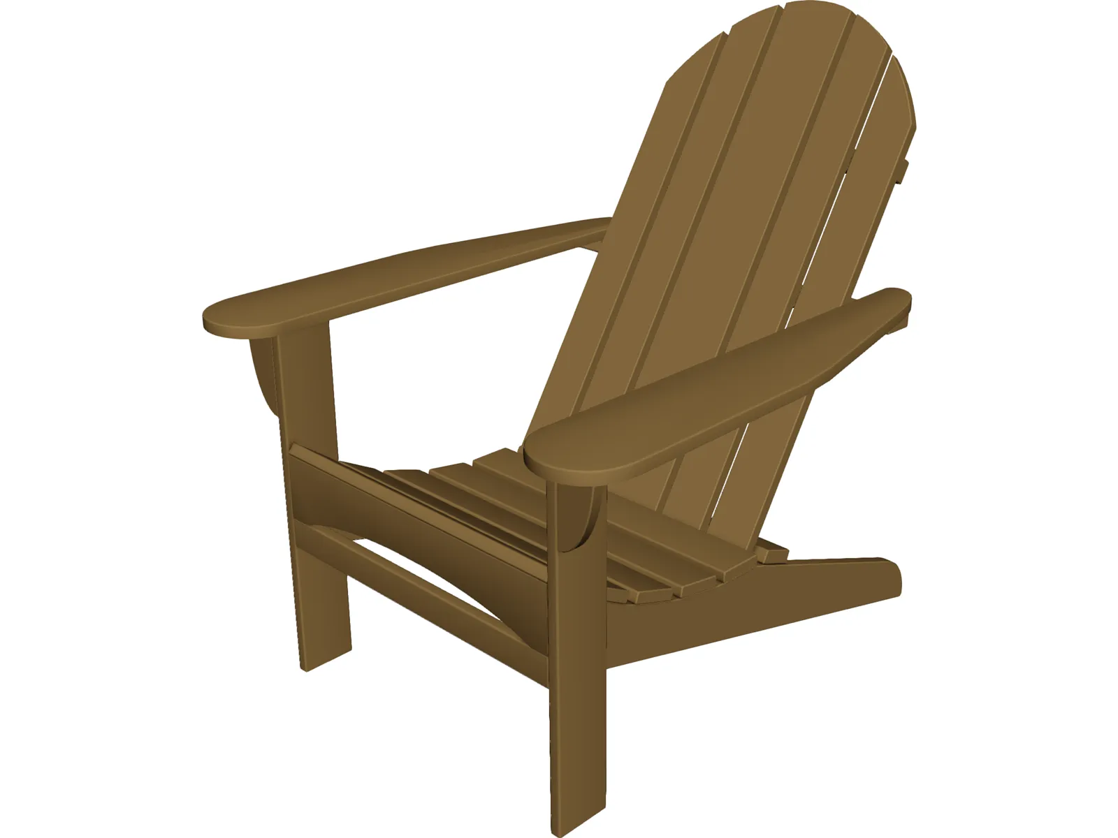 Chair Adirondak 3D Model main preview