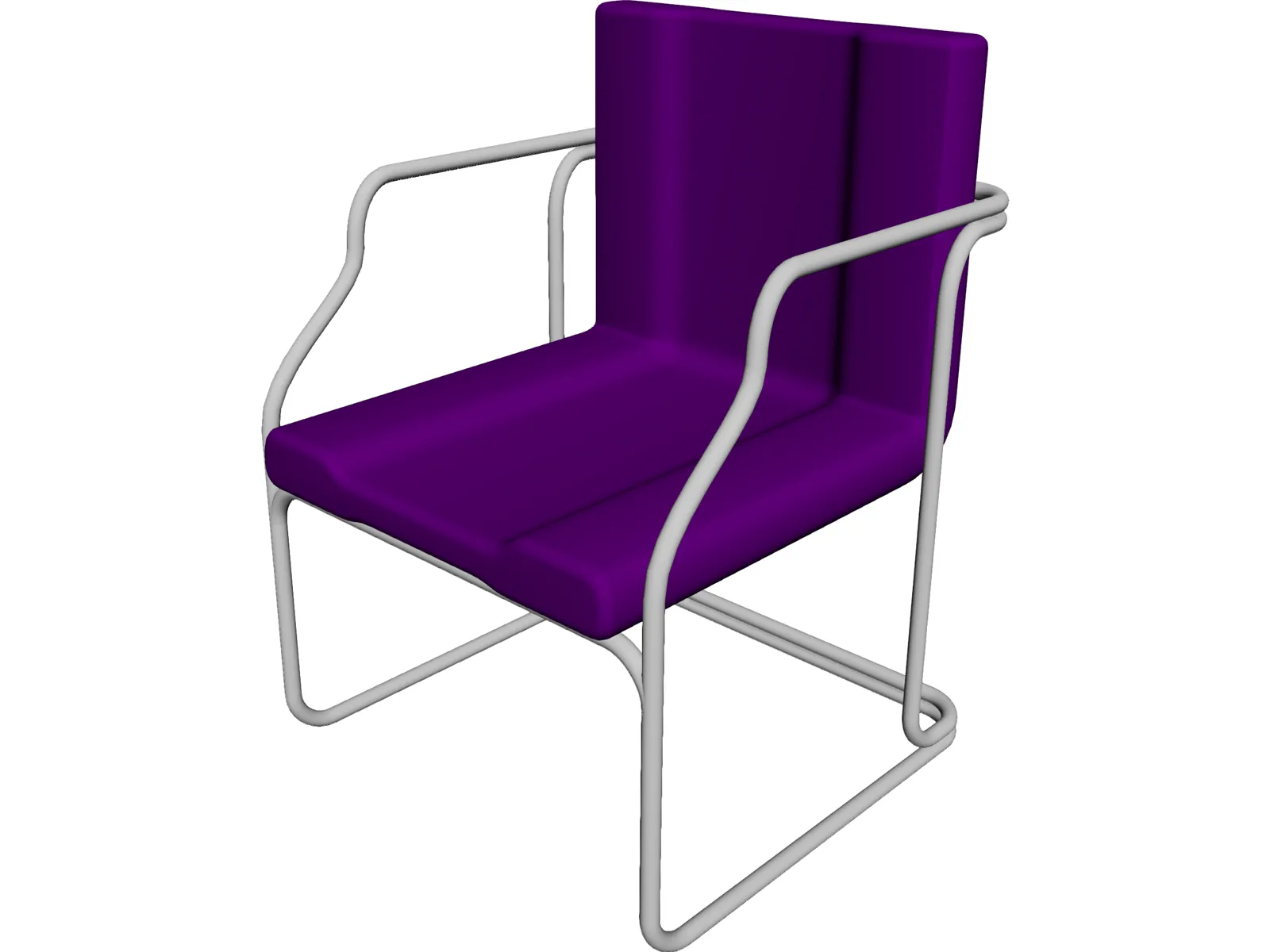 Chair Guest 3D Model main preview