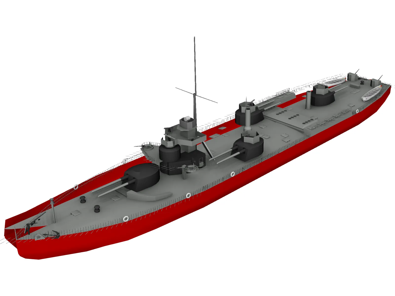 River Monitor Russian 3D Model main preview