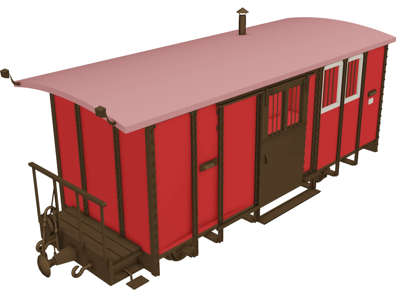 Post Wagon 3D Model main preview