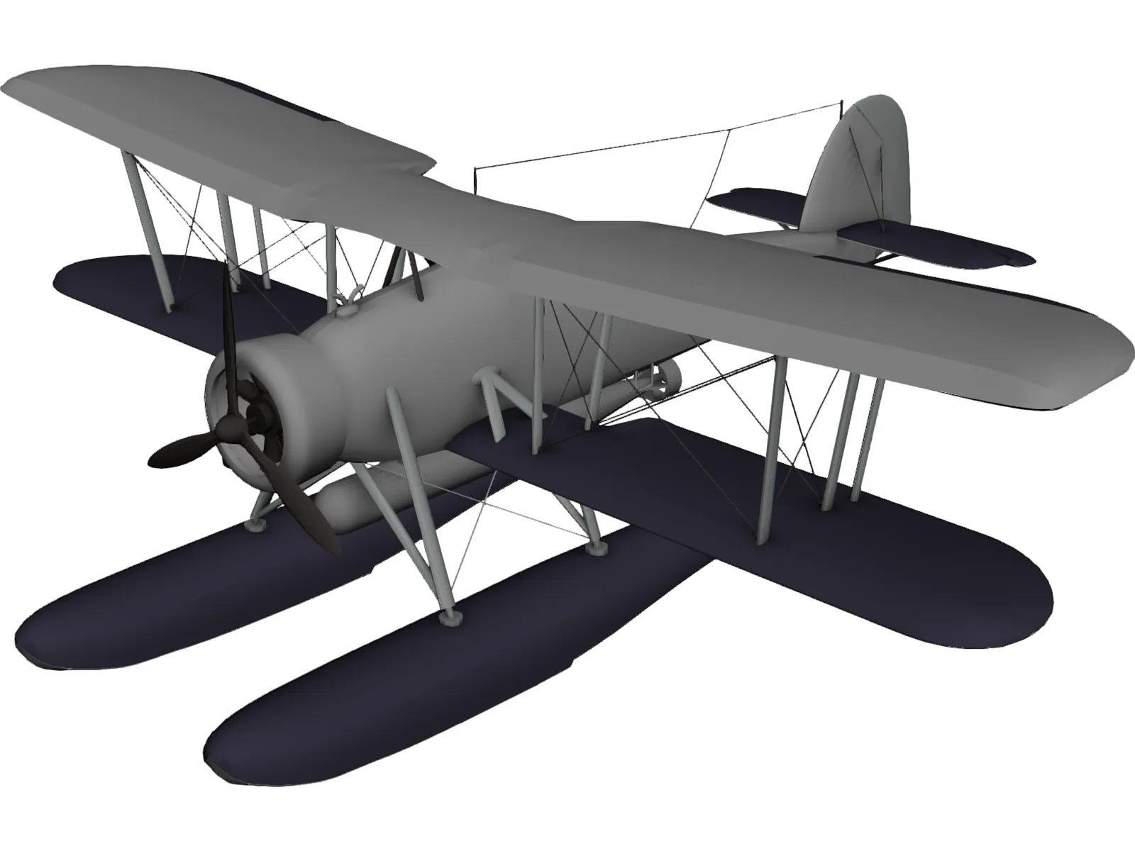 Fairey Swordfish 3D Model main preview