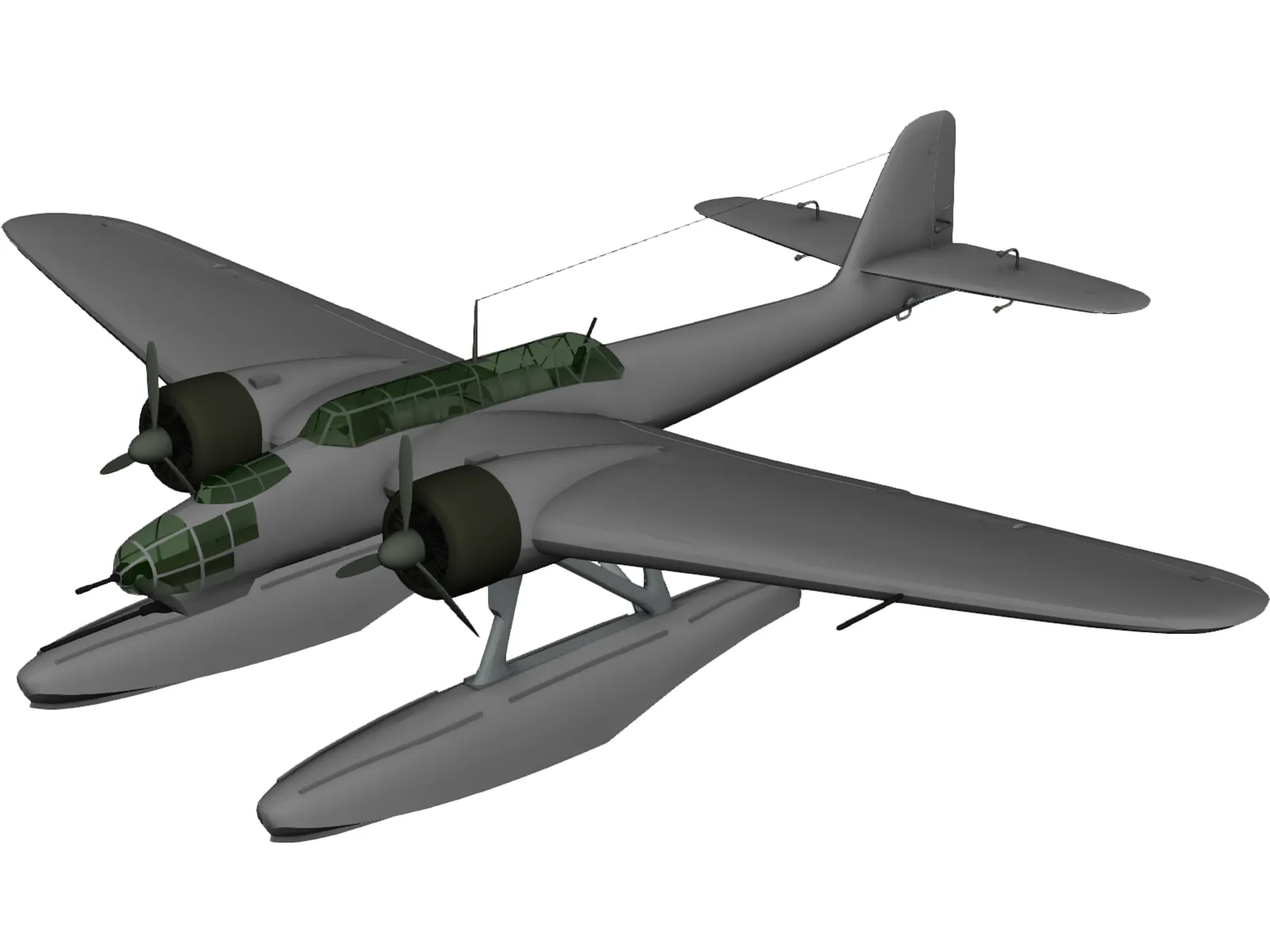 Heinkel He 115C-1 3D Model main preview