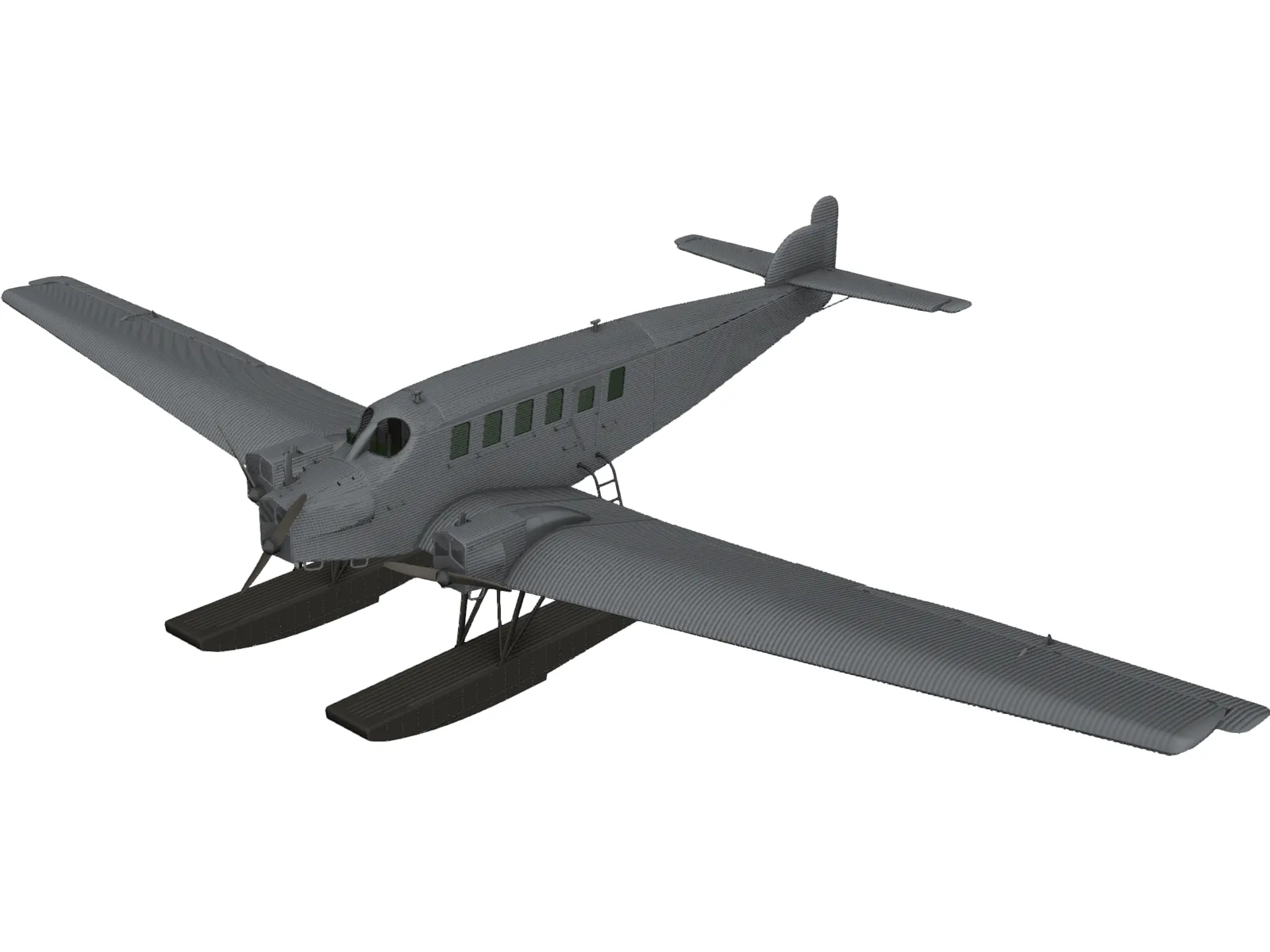 Junkers Ju G 24 3D Model main preview