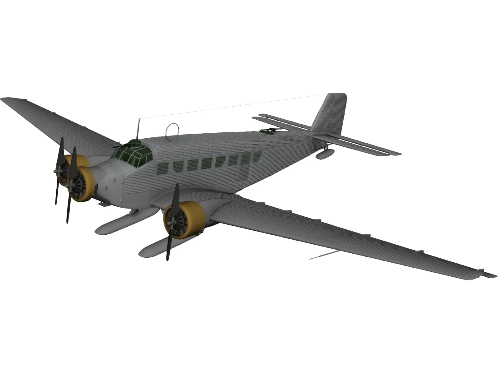 Junkers Ju 52 G5 3D Model main preview