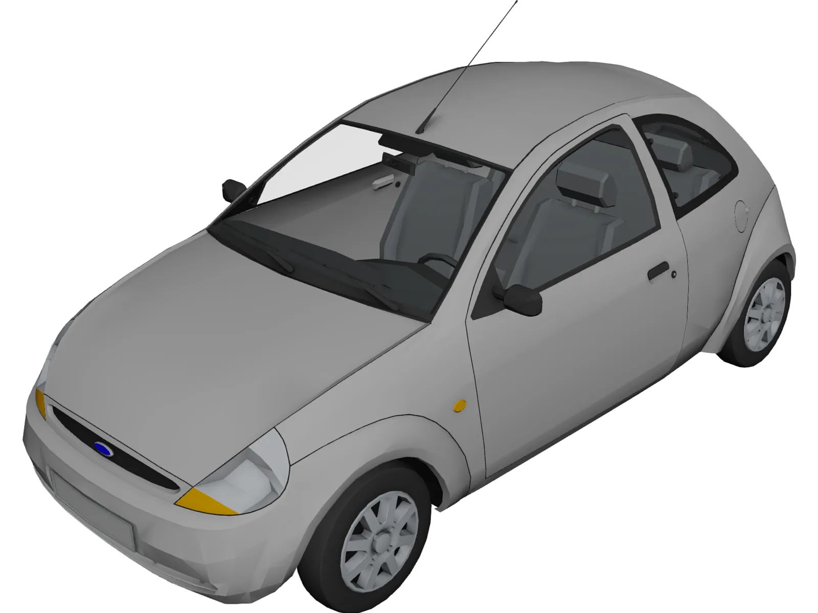 Ford Ka 3D Model main preview