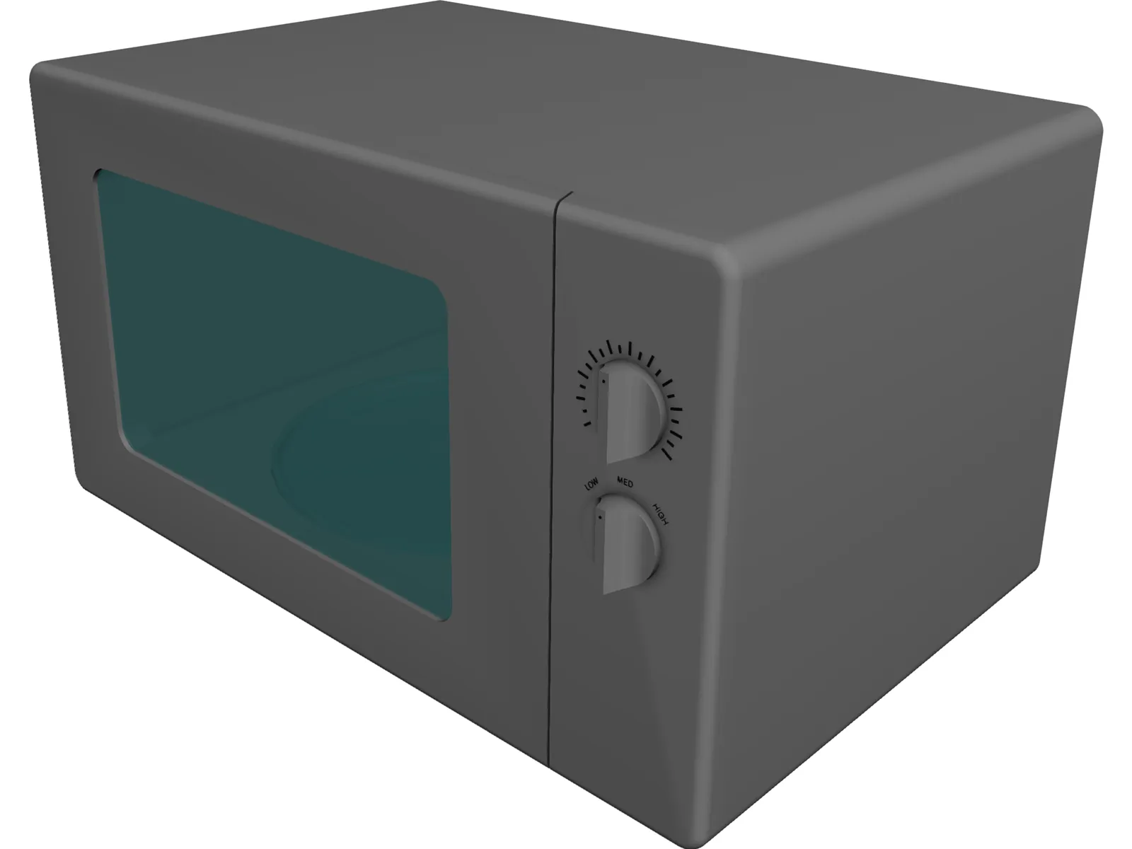 Microwave 3D Model main preview