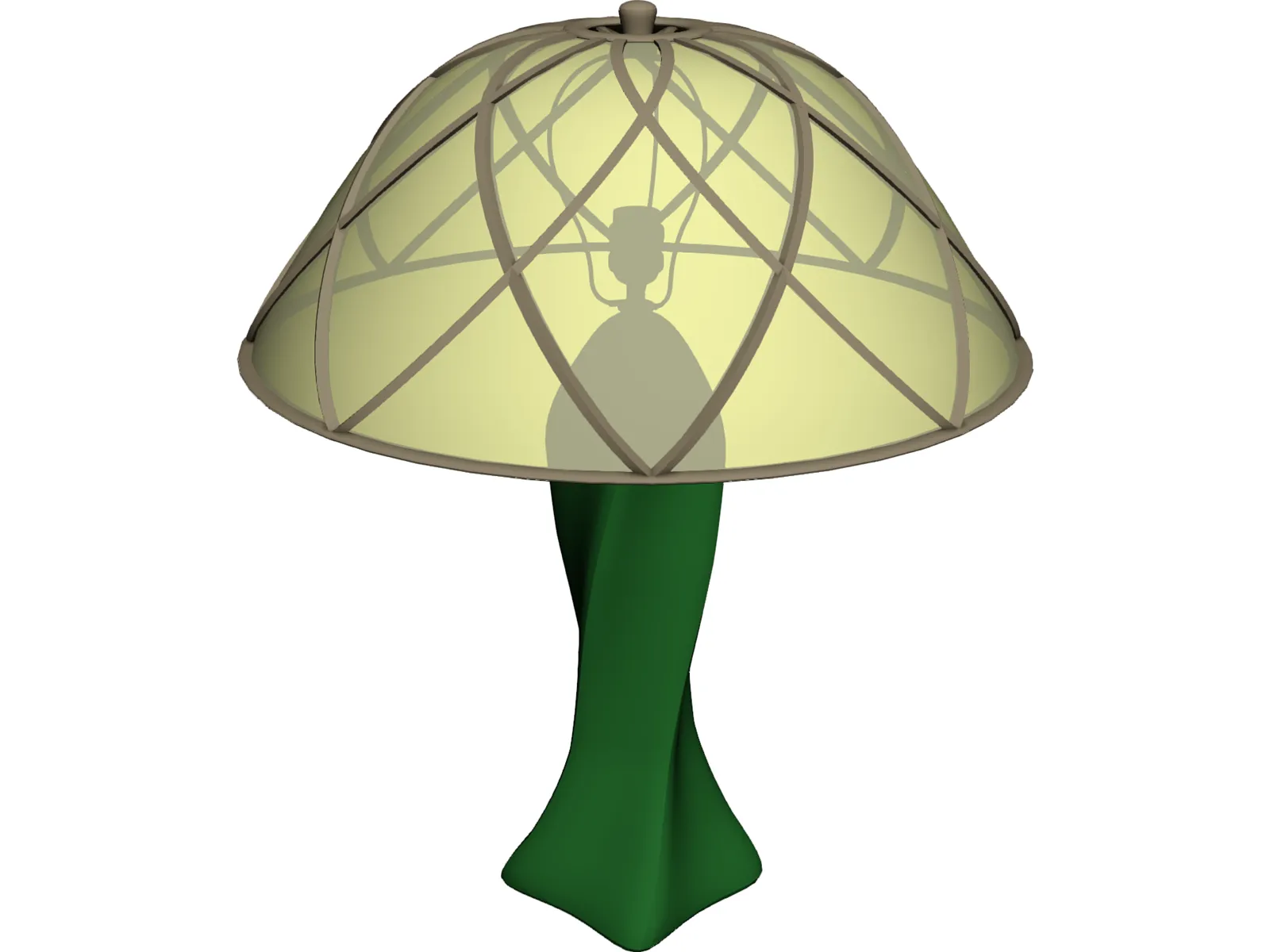 Lamp Table 3D Model main preview