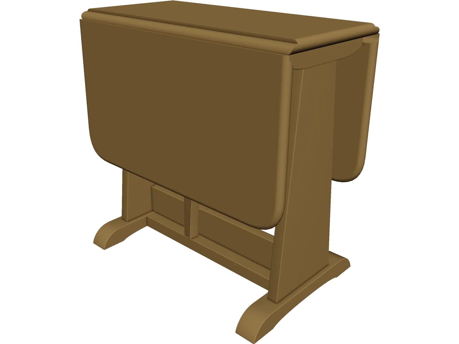 Table Folding 3D Model main preview