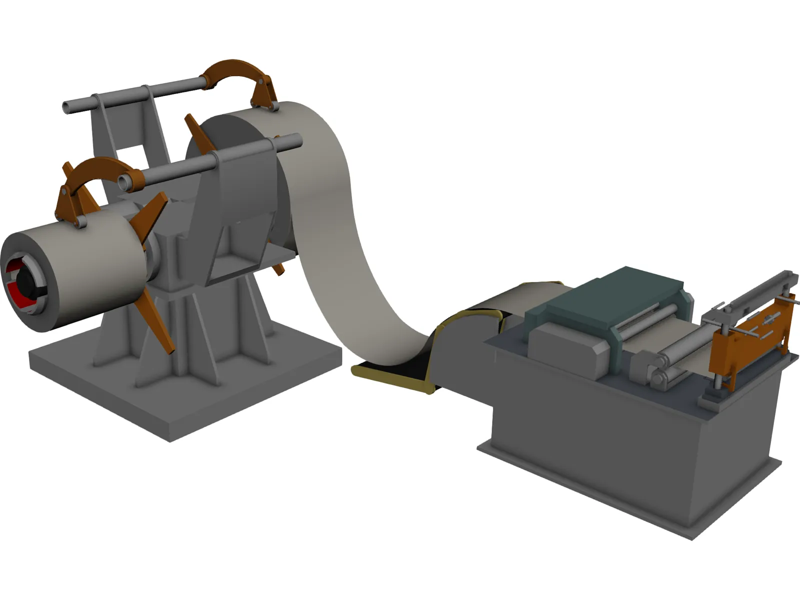 Double Supply Line 3D Model main preview