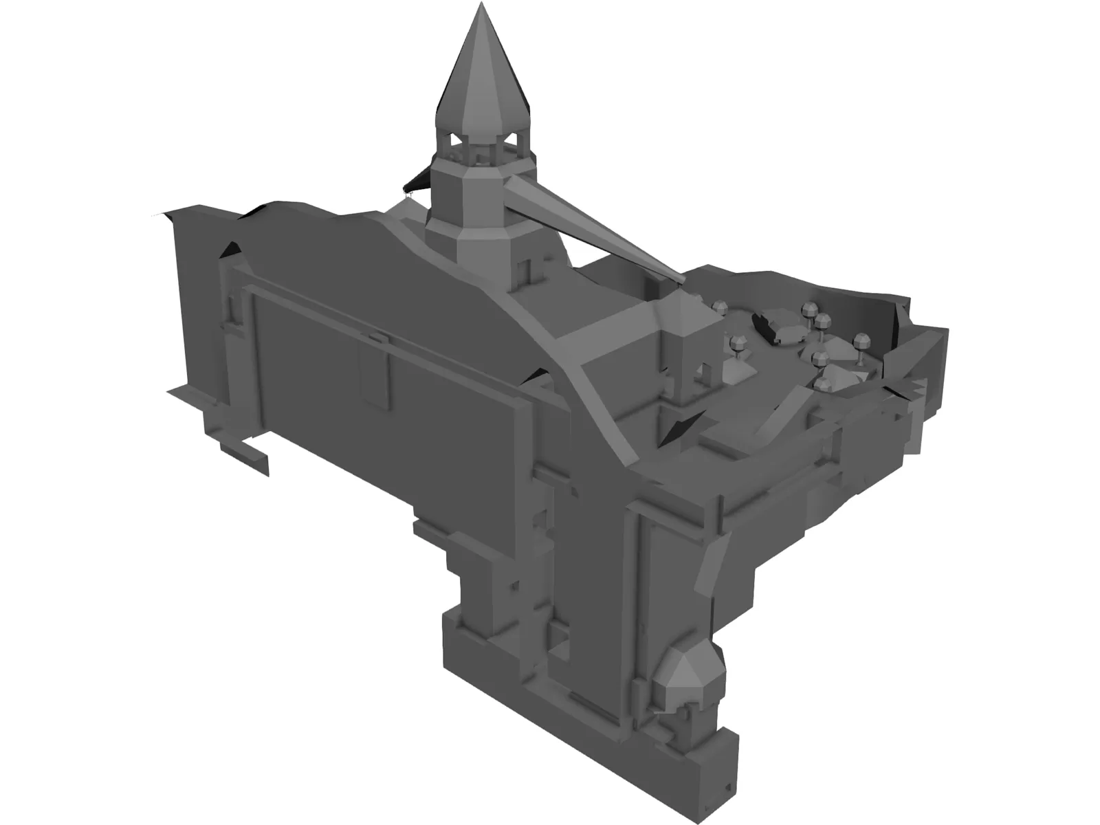 Marres Castle 3D Model main preview