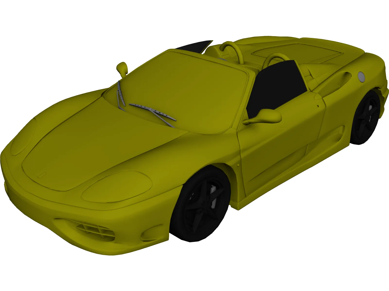 Ferrari 360 Spyder (2000) 3D Model main preview