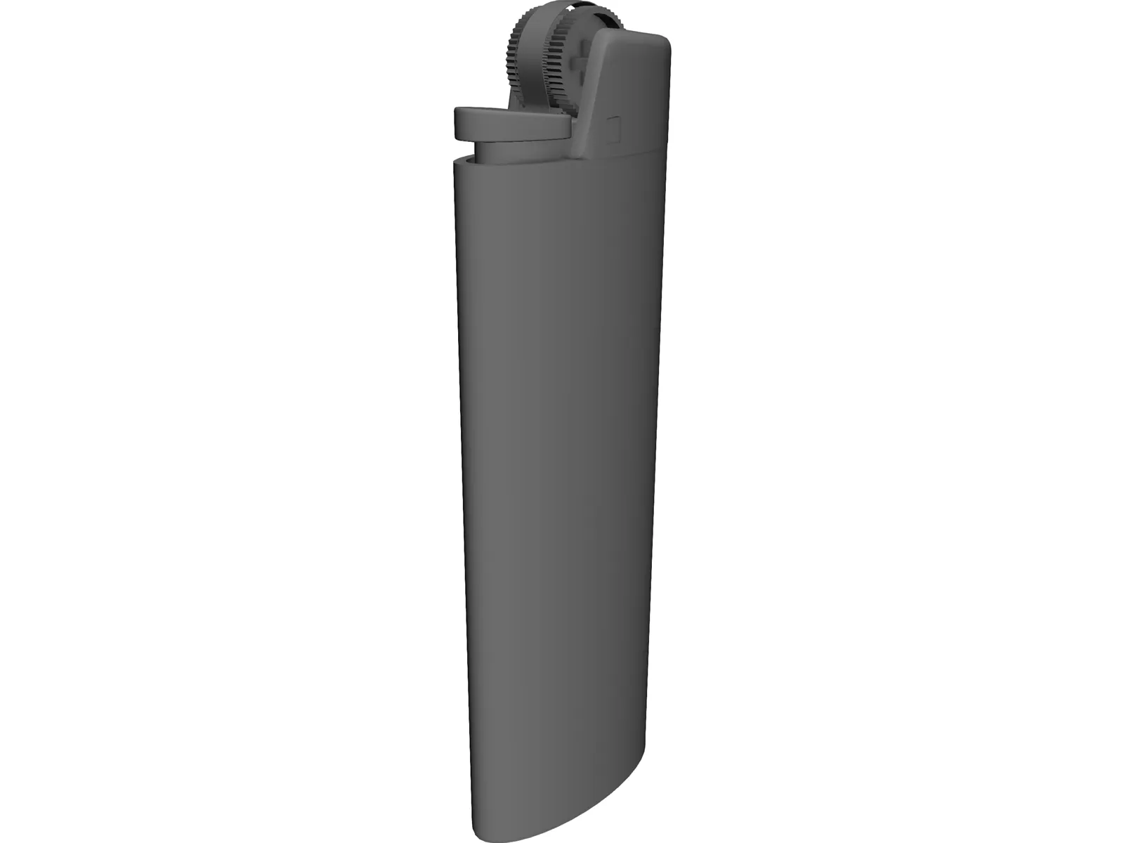 Bic Cigarette Lighter 3D Model main preview