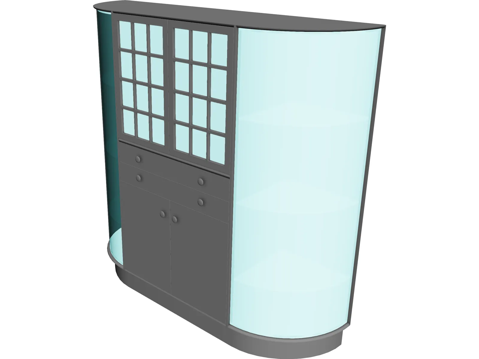 China Cabinent 3D Model main preview