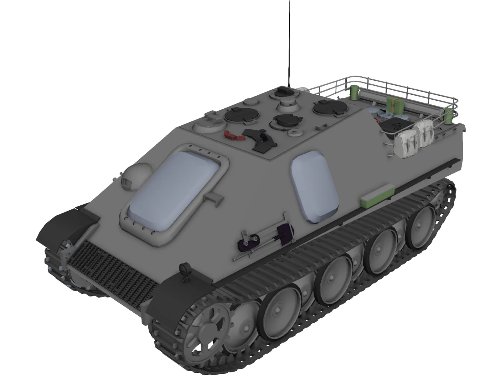 Resource Tank 3D Model main preview