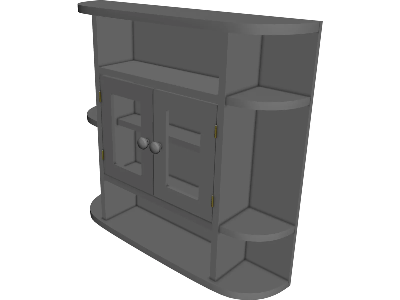 Bathroom Cabinet 3D Model main preview
