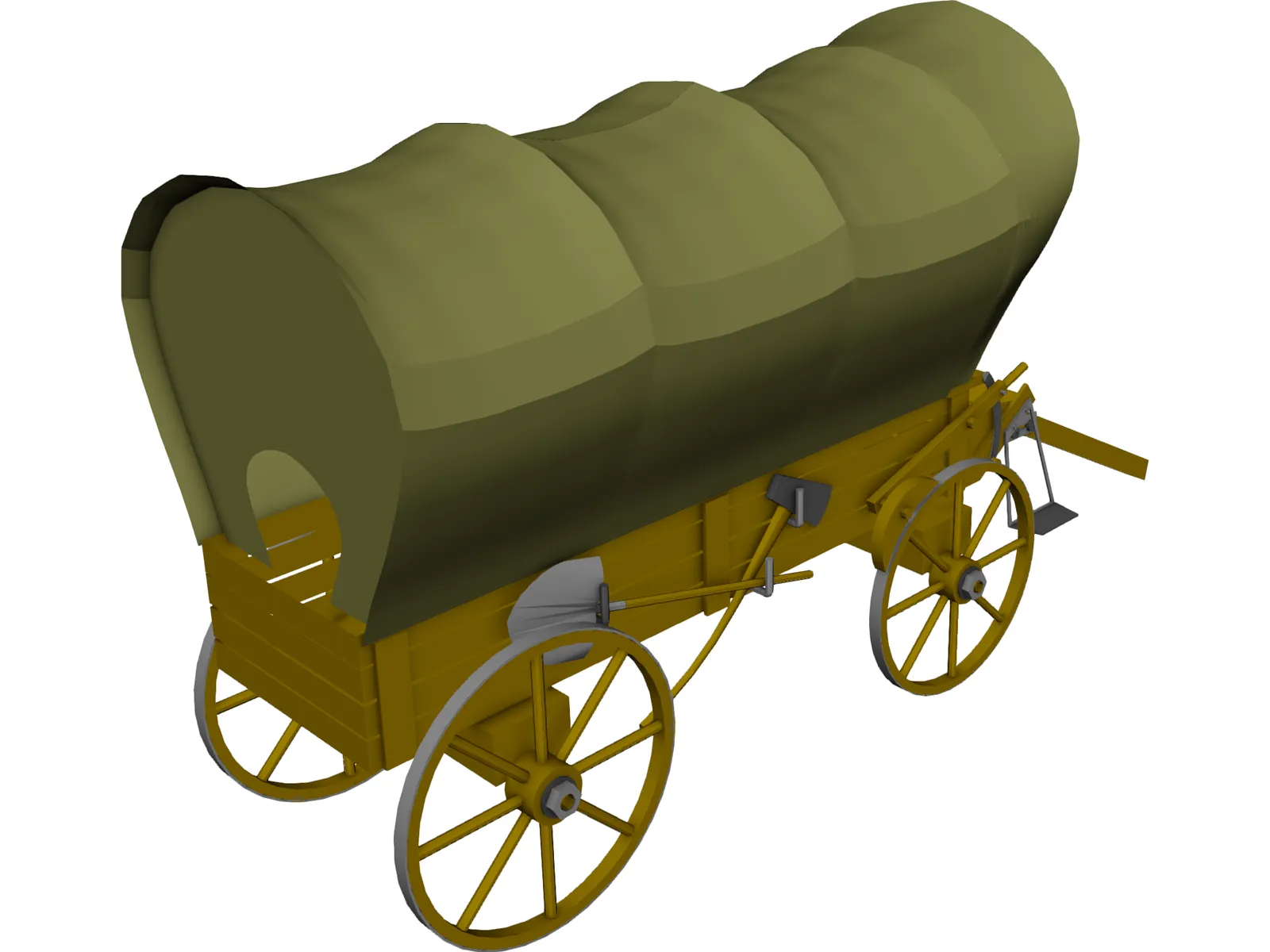 Wagon 3D Model main preview
