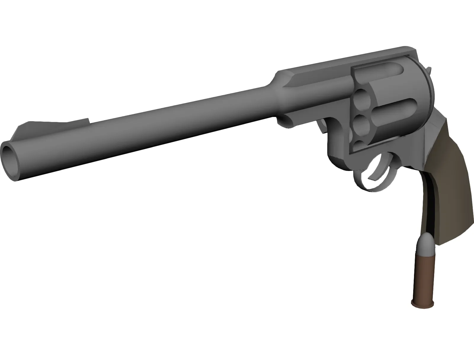 Revolver 3D Model main preview