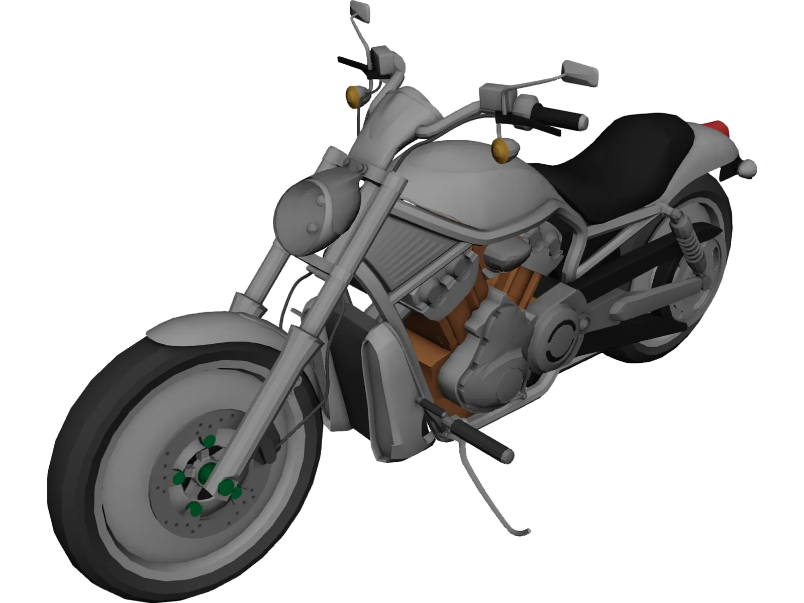 Harley-Davidson V-Rod 3D Model main preview