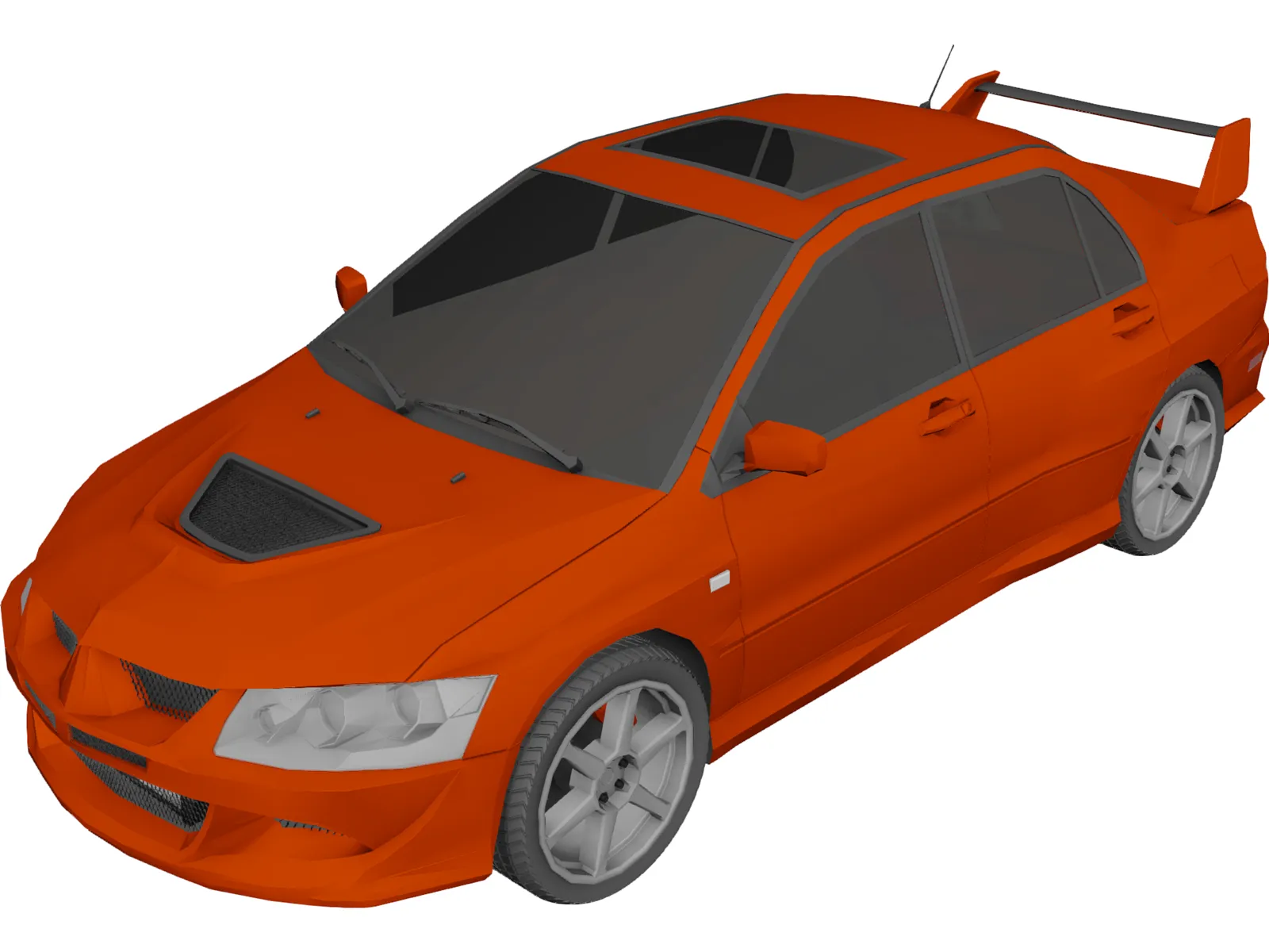 Mitsubishi Lancer Evolution VIII (2003) 3D Model main preview