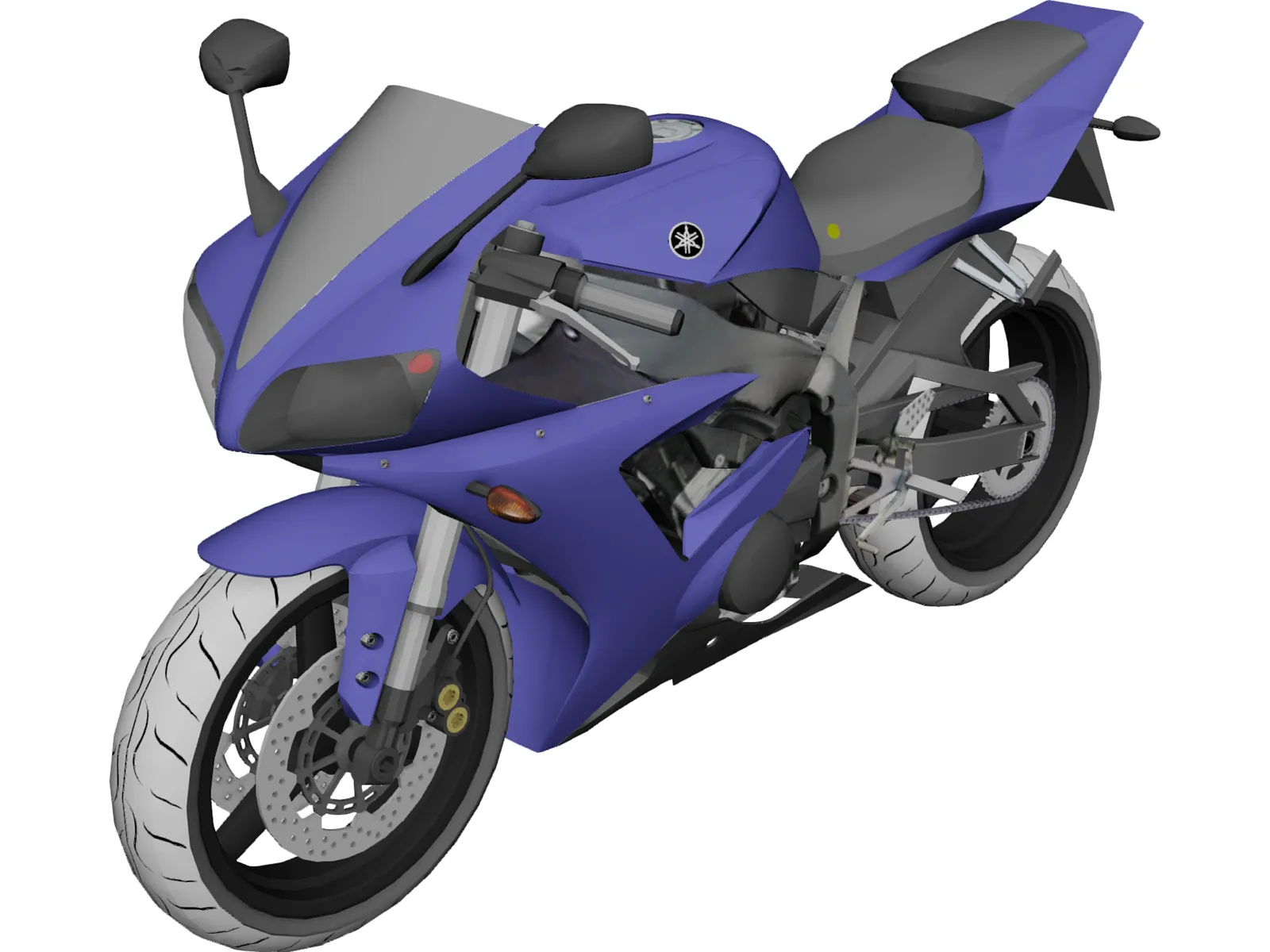 Yamaha R1 (2002) 3D Model main preview
