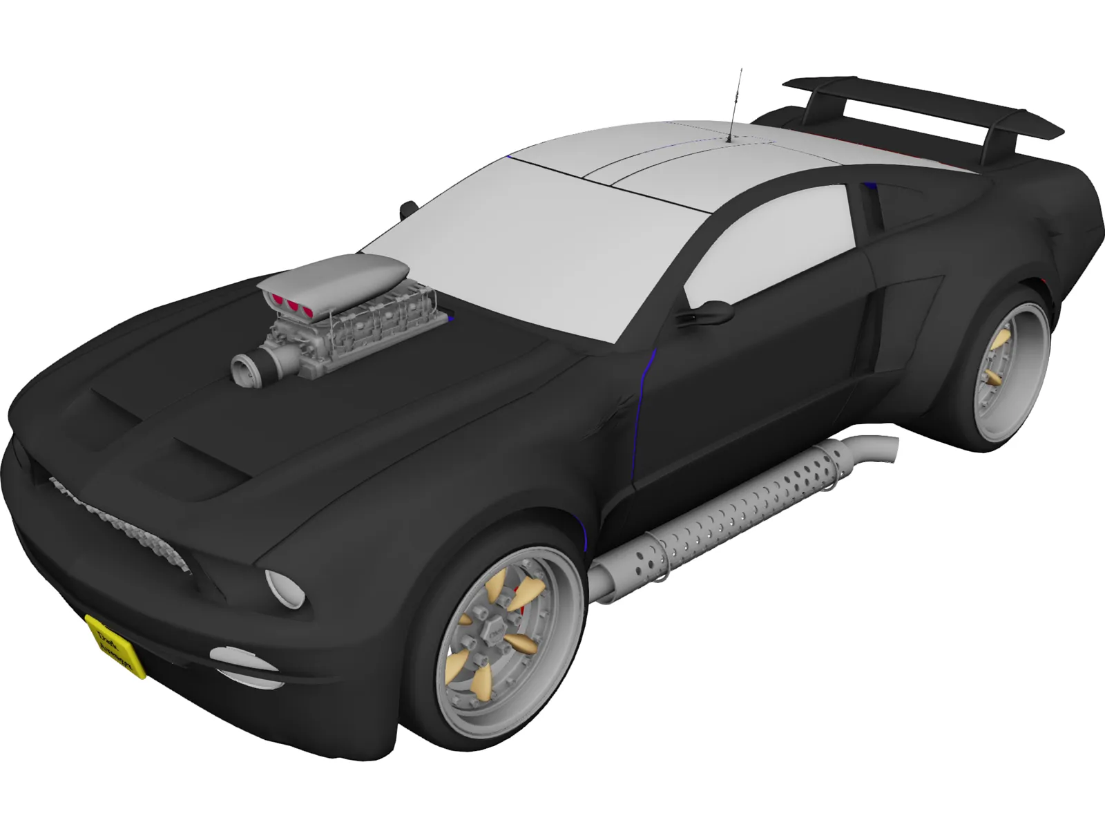 Ford Mustang (2003) [Supercharged] 3D Model main preview