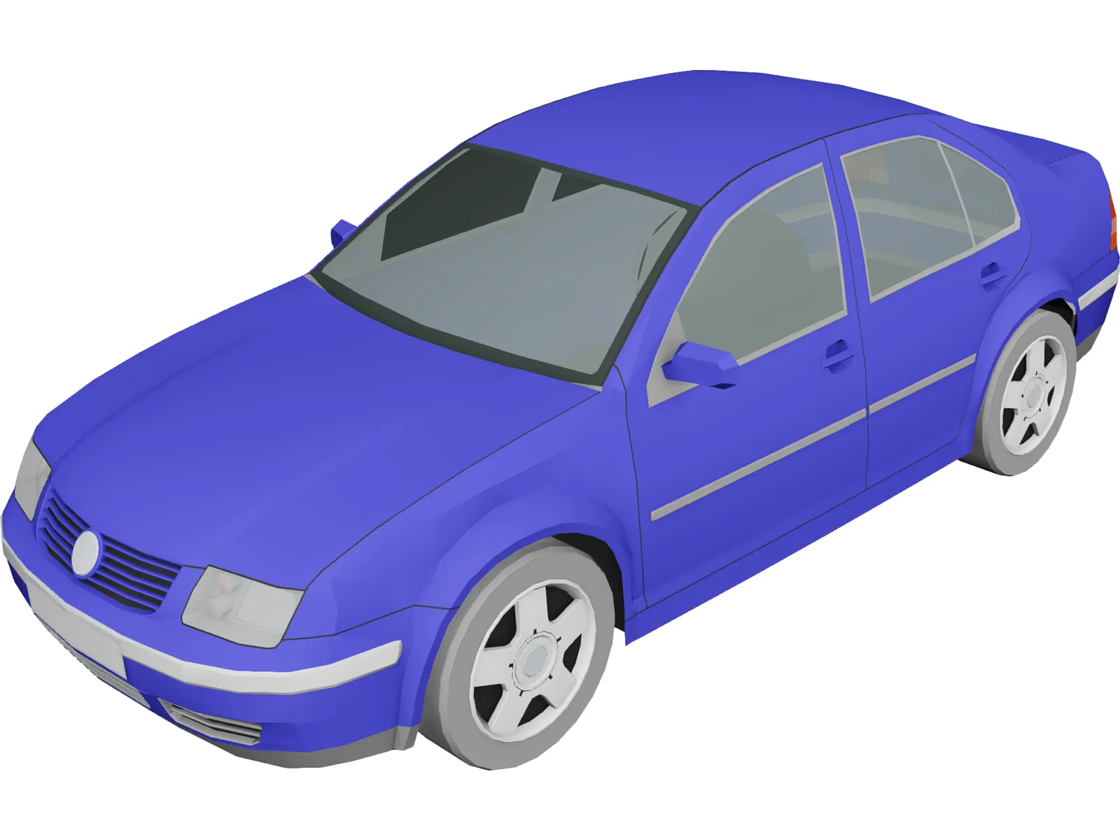 Volkswagen Bora 3D Model main preview