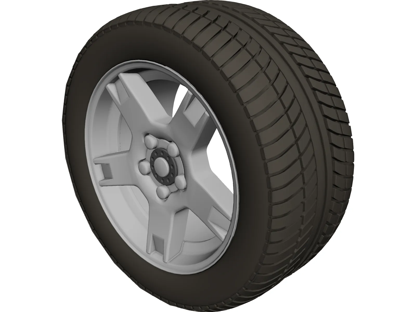 Wheel Chevrolet Corvette 3D Model main preview