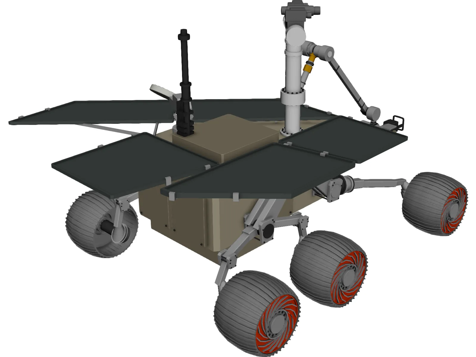 Athena Mars Rover 3D Model main preview