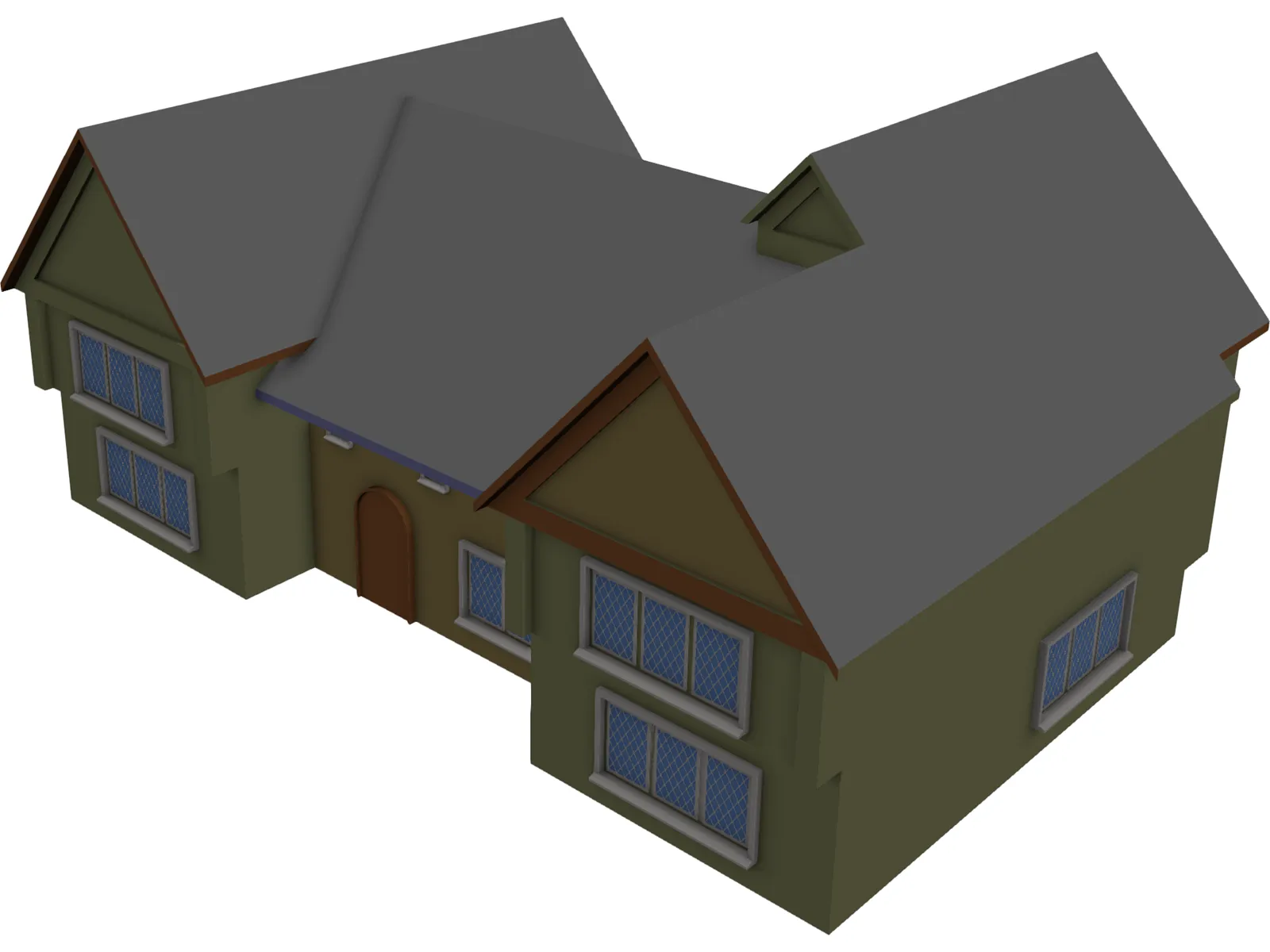 House Country English 3D Model main preview