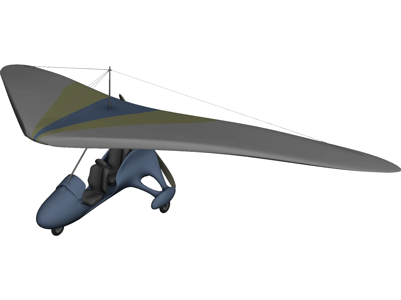 Microlight 3D Model main preview