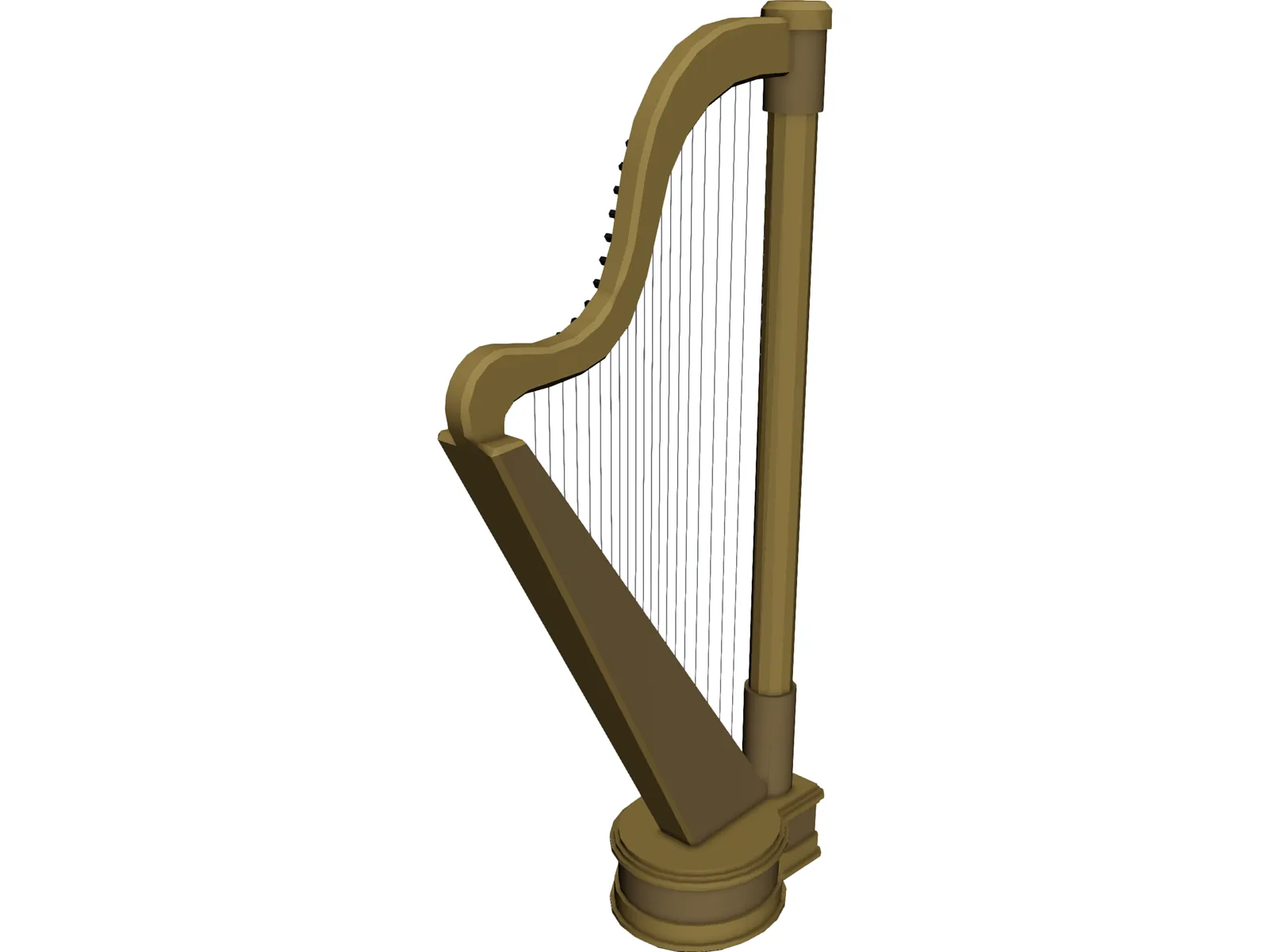 Harp 3D Model main preview