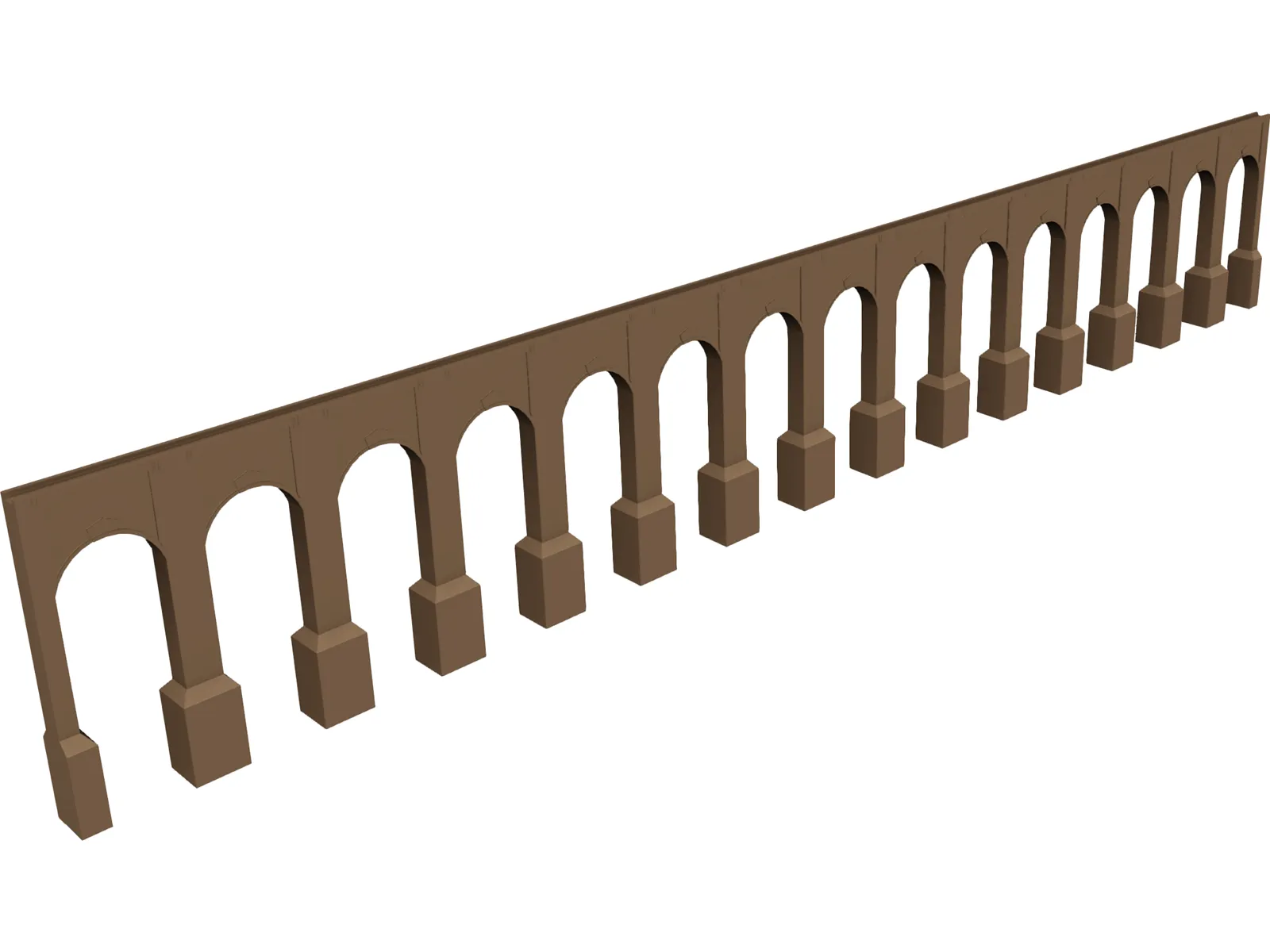 Aquaduct Bridge 3D Model main preview