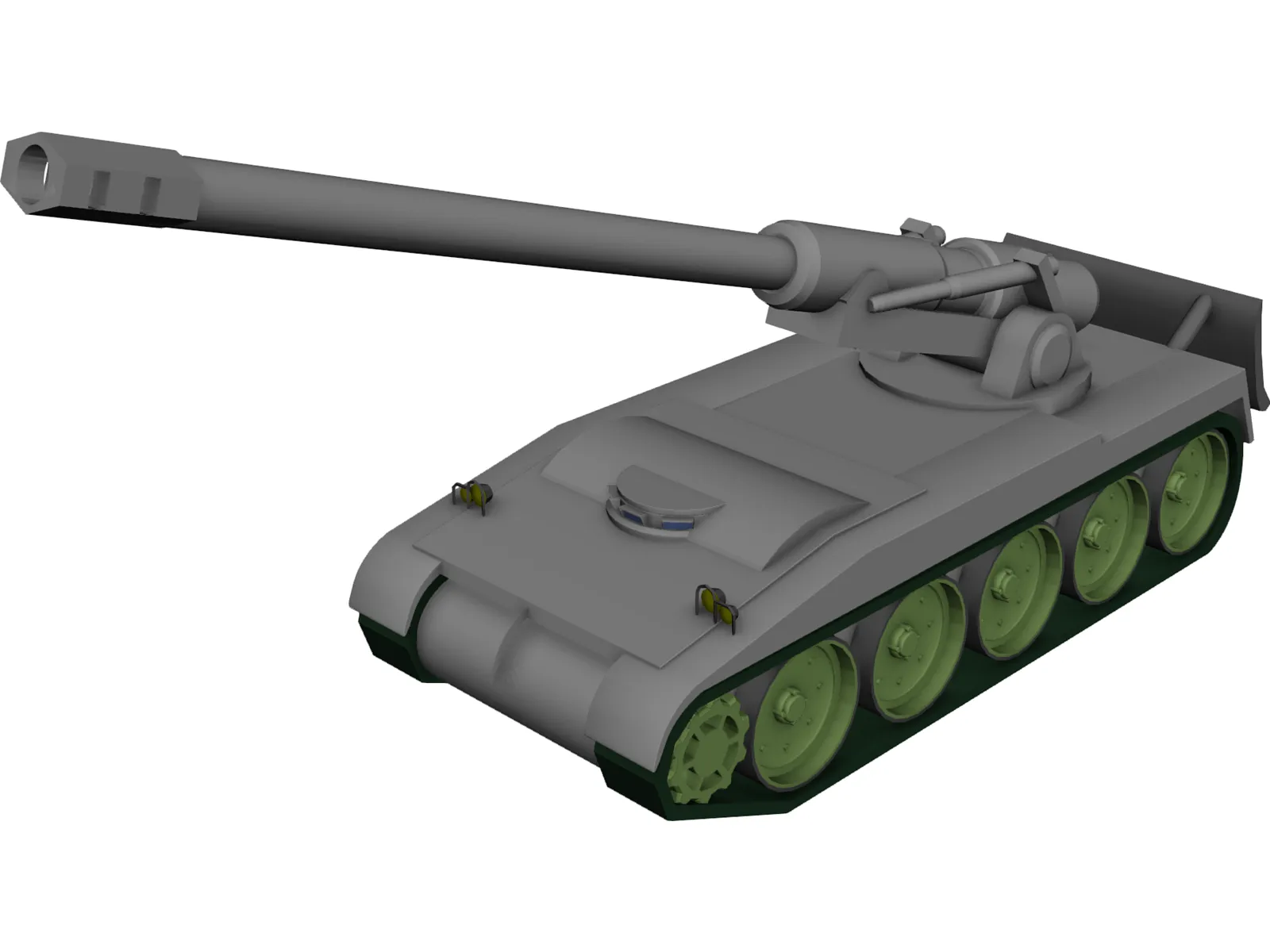 M110 SP Artillery 3D Model main preview