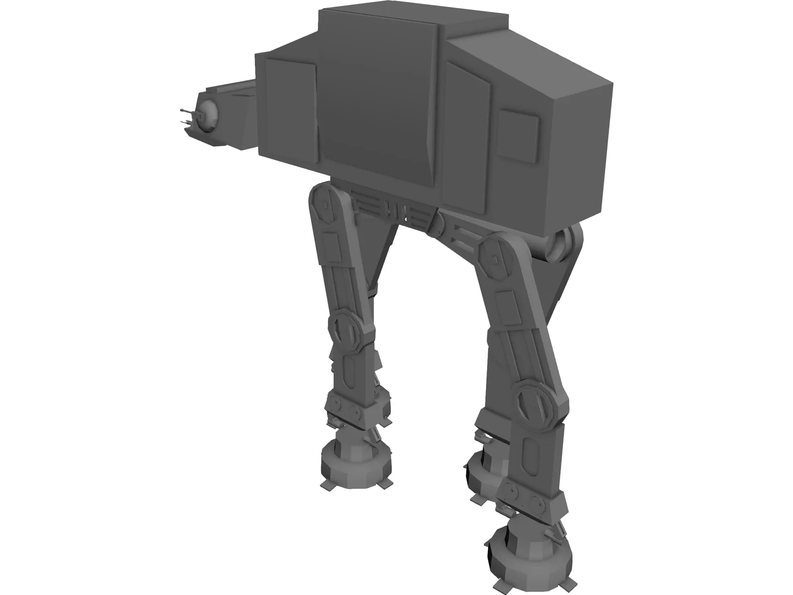 Star Wars Imperial Walker 3D Model main preview