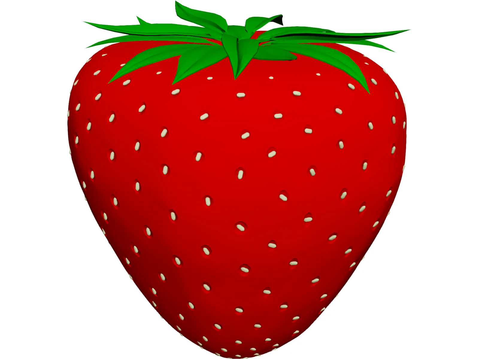 Strawberry 3D Model main preview