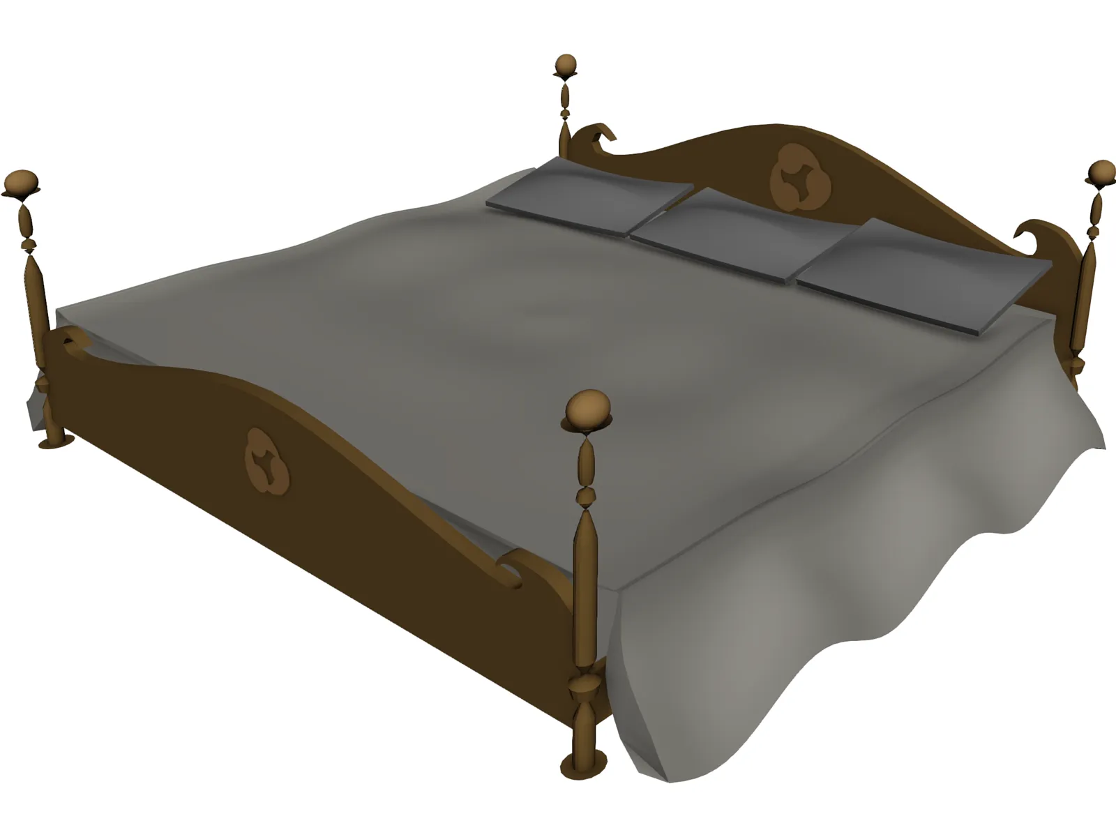 Bed 3D Model main preview