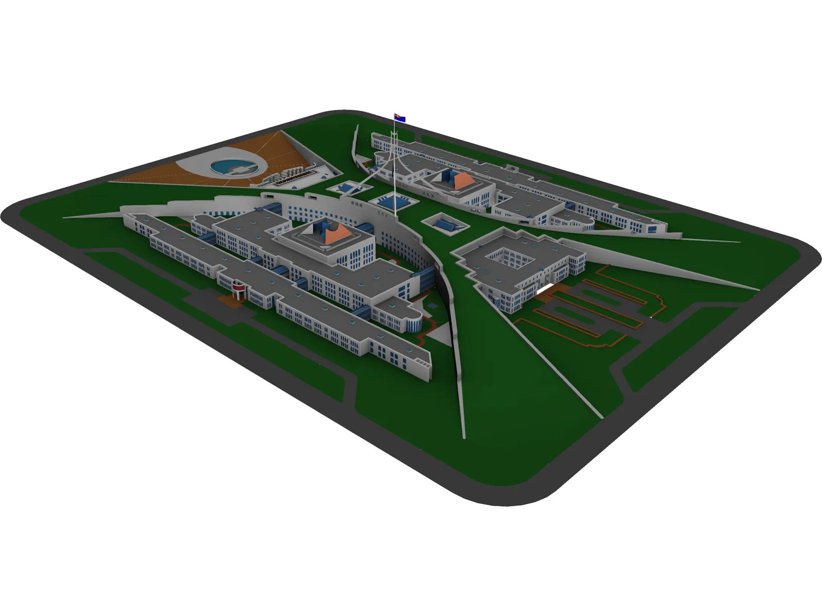 Parliament 3D Model main preview