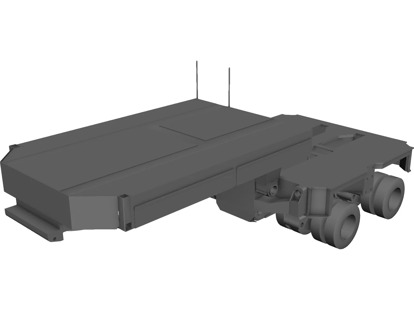 Goldhofer Hydraulic Gooseneck (2000) 3D Model main preview