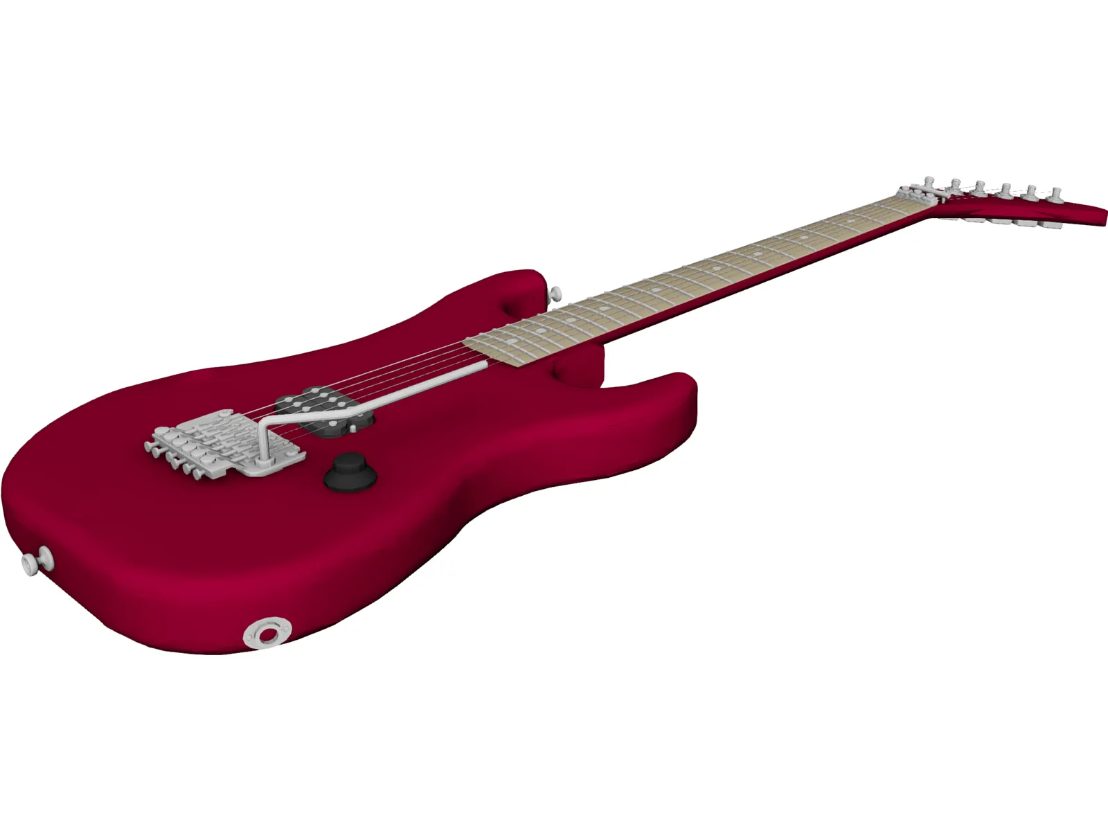 Guitar Kramer Baretta Van Halen 3D Model main preview