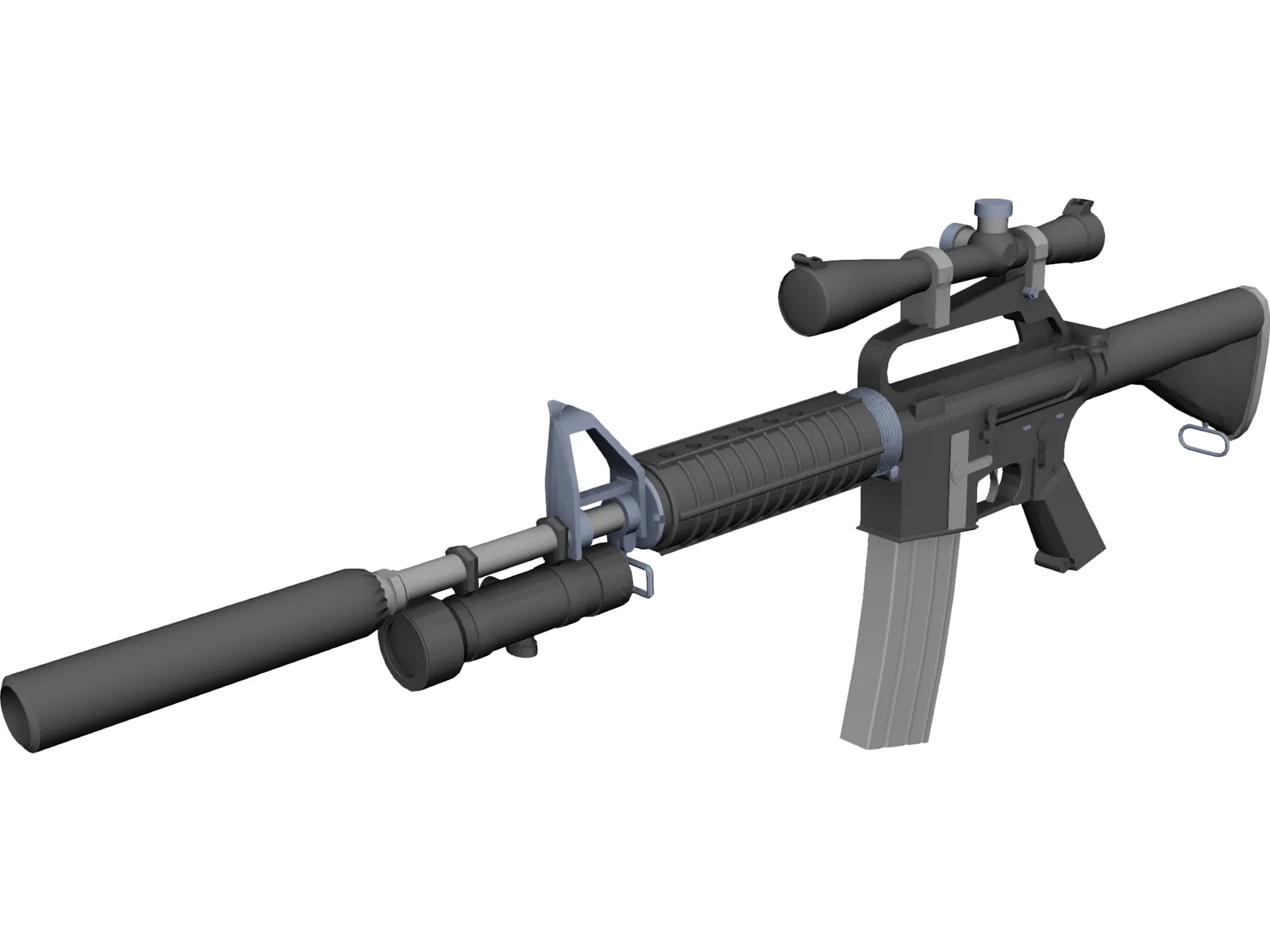 M4A2 3D Model main preview