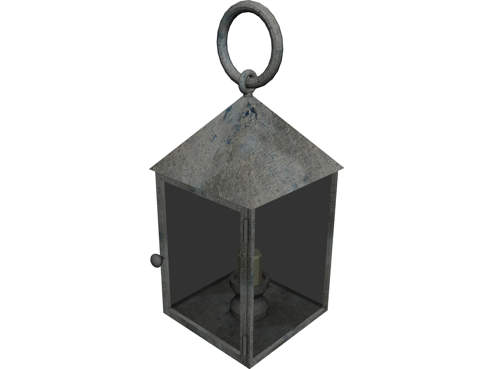 Handheld Candle Lantern 3D Model main preview