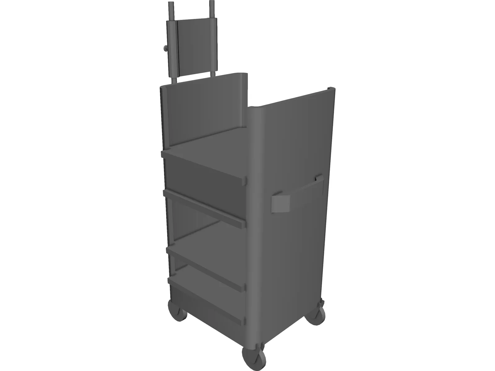 Cart Hospital Endoscopy 3D Model main preview
