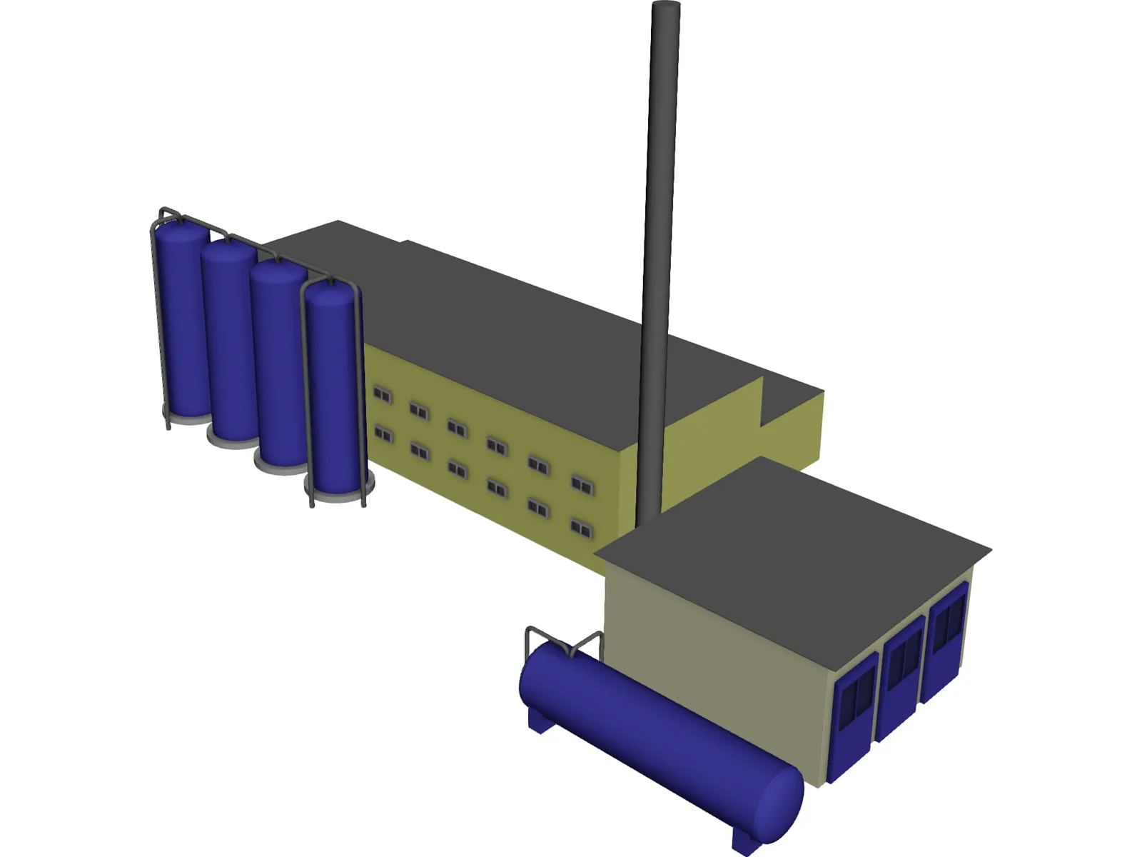Factory 3D Model main preview
