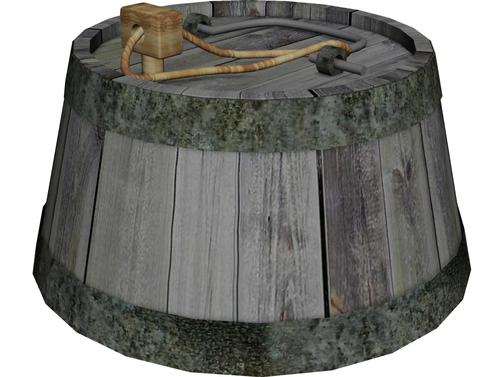 Rum Keg 3D Model main preview