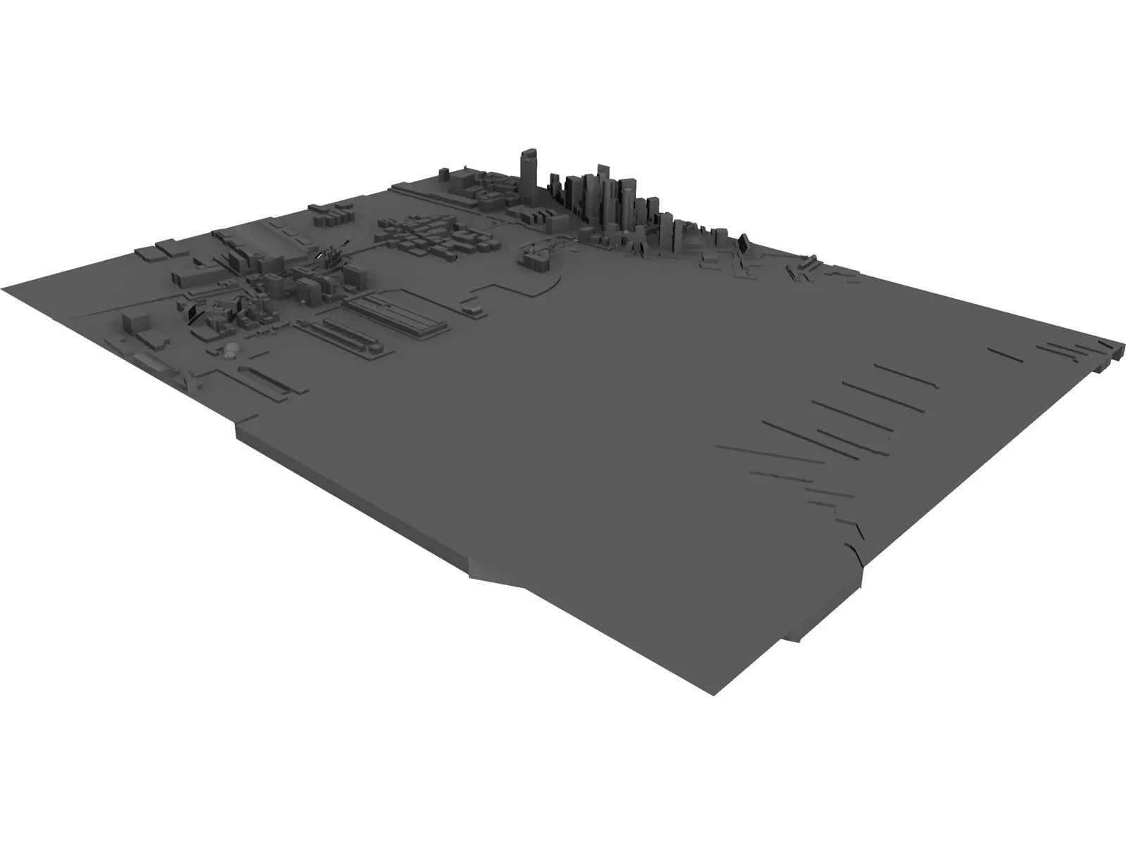 City Part Boston South 3D Model main preview