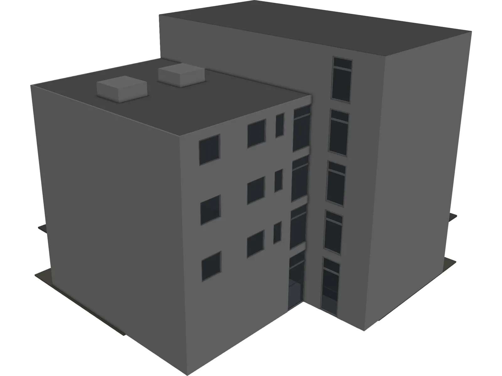 Building Train 3D Model main preview