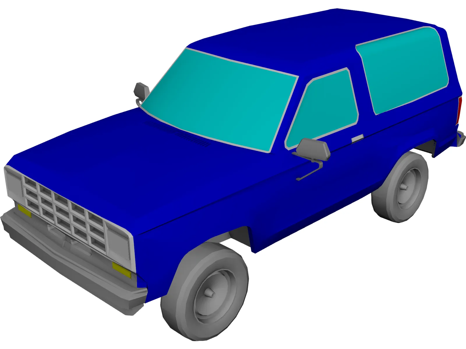 Ford Bronco (1987) 3D Model main preview